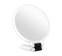 Magnifying Mirror - Foldable Round Double Sided Tabletop Mirror with Stand | Precision Makeup Magnification Glass for Travel Dressing, Outdoor Use, Home Desk Vanity, Beauty Grooming Tool for Women Men