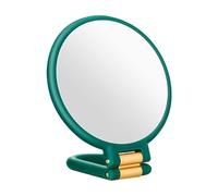 Magnifying Mirror - Foldable Round Double Sided Tabletop Mirror with Stand | Precision Makeup Magnification Glass for Travel Dressing, Outdoor Use, Home Desk Vanity, Beauty Grooming Tool for Women Men