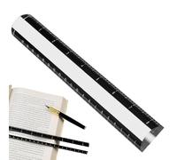 Magnifying Ruler, Acrylic Sewing Aids, 8.66x0.98 inches Study Tool, Craft Helper with Precision Scale, Reading Aid with Clear Lens, Educational Supply for Book Bible Page Sheet Card Stamp Instruction