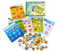 MAGNIKON Jeu de loto magnétique pour enfants à partir de 3 ans, jeu de mémoire de loto, 54 aimants, 6 terrains de jeu double face, voitures de loto d'images, jeu éducatif à partir de 3 ans