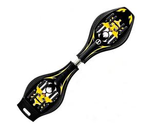 Magnitt Planche à roulettes Deluxe Junior avec roulettes à 360 degrés | Planche à vagues compacte et légère pour enfants de 8 ans et plus, couleur améliorée, design durable, facile à transporter