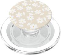 Magnolia Blanc - Marguerites blanches en forme de cœur PopSockets PopGrip pour MagSafe