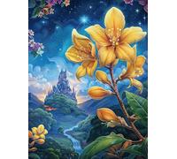 Magnolia étoilée 500 Pièces Puzzle Débutant en Carton Anti-Déchirure Facile Apprentissage Anti-Stress Passe-Temps Cadeau Fête des Mères Petit Prix 500 PCS