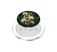 Magnolia Serpent Blanc Céleste Botanique Mystique Nature PopSockets PopGrip pour MagSafe