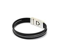Magnum - Bracelet Elitic 3 Cuirs Noir et gris S