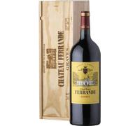 Magnum Coffret Cadeau Caisse Bois - Château Ferrande 2019 Graves - Vin rouge de Bordeaux