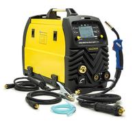 Magnum MIG 208 Alu Synergia L 4x4 Poste à souder combiné gaz de protection pour MIG MAG, WIG Lift et MMA Inverter avec programmes de synergie professionnel et polyvalent