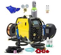 Magnum MIG 208 Alu Synergia L 4x4 Poste à souder combiné gaz de protection pour MIG MAG, WIG Lift et MMA Inverter avec programmes de synergie en kit complet, professionnel et polyvalent