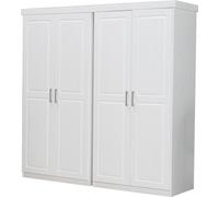Magnus Armoire - 4trg largeur 190 cm, hauteur 190 cm, blanc.