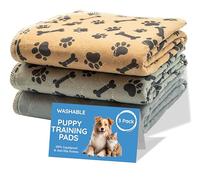 MAGNUS CREATIONS: Lot de 3 Tapis de Dressage Réutilisables pour Chien, Lavables, Très Absorbants, à Séchage Rapide - pour Voyage, Voiture, Maison