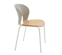 Magnus Olesen Ø Chaise de Table à Manger Peint Blanc/Chêne laqué/Gris