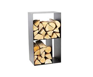 Magnus R146 Étagère en Bois de Chauffage Noir