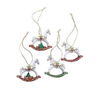 MAGNUS REGALO DELIGHT décoration cheval à bascule pour sapin en résine H7 cm