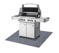 MAGNUS Tapis de protection pour barbecue terrasse gris 100x180 cm