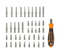 Magnusson Coffret 44 embouts de vissage SCS37 - alliage d'acier, noir et orange