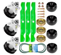 Magorfas Kit de reconstruction de broche de tondeuse à gazon pour MTD ZT-50 Cub Cadet RZT 50", broches 618-04126 918-04125, lames 742-04053A 942-04053A, galets tendeurs 956-04129 756-04129 9B,