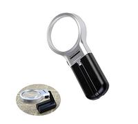 Magrand Handheld Hands Hands Free Free Desktop Stand 10X Gagnifuling The loupe avec lumière LED pour les seniors, basse vision, lecture, bijoux, magazines, journaux, cartes, passe-temps, artisanat