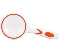 Magrand Magnifier Magnificateur - Loupe Portable Portable Handheld Outdoor Gathering étudiants pour Lire Kim Young Children Magnifier avec Une lumière LED intéressante (75 mm Rouge de diamètre)