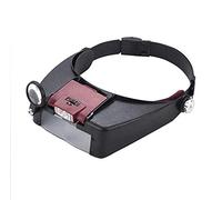 Magrands, verres de grandeur du bandeau avec lumière LED, montage de tête Magnifique LECTURE HEURS LECTURATIONS LEURS AVEC LUMIÈRE POUR LA LUBELLE CLOSE BEUPE Loupe Craft Watch Repair Hobby 1.5x