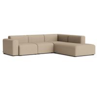Mags Sofa Corner Combination 2 Low Armrest avec accoudoir à droite Hay Tissu Maglia gris chaud - 5710441371915