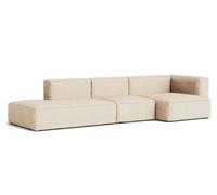 Mags Soft Canapé 3-places Combination 4 avec accoudoir à droite Hay Stoff Bolgheri LGG60 mit Beige Naht - 5710441374312