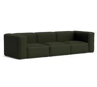 Mags Soft Sofa 3-places Combination 1 Hay Tissu Maglia vert foncé avec point beige - 5710441374886