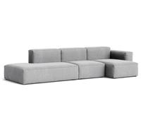 Mags Soft Sofa 3-places Combination 4 Low Armrest Accoudoir à droite Hay Tissu Hallingdal 130 avec couture beige - 5710441374503