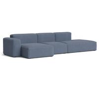 Mags Soft Sofa Combination 3 places 4 Low Armrest Accoudoir gauche Hay Tissu Linara 198 avec couture beige - 5710441373926