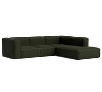 Mags Soft Sofa Corner Combination 2 accoudoir à droite Hay Tissu Maglia vert foncé avec point beige - 5710441376217