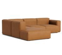 Mags Soft Sofa Corner Combination 2 low Accoudoir gauche Hay Cuir Sense Cognac avec couture beige - 5710441376088
