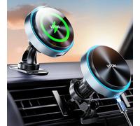 Magsafe 15w Car Mount With Charging Function [Good Quality]Magsafe Car Charger Cell Phone Holder For Iphone 15 14 13 12 Pro Max Mini Plus