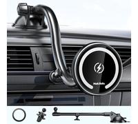 Magsafe Car Phone Holder,Magnetic Induction Wireless Charger with Suction Cup for iPhone 16 15 14 13 Series (No 36W QC3.0 Adapter)