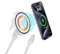 Magsafe Chargeur sans fil magnétique 15 W pour iPhone 16 15 14 13 12 Pro Max, station de charge inductive, charge rapide pour Samsung Galaxy S25, S24, S23, S22, S21, Google, AirPods