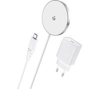 MagSafe Compatible Fast Induction Charger with 20W Power Adapter Plug Type USB-C,Magnetic Wireless Charger for iPhone 12/13/14/15 Series and AirPods