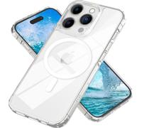 MagSafe Housse transparente pour iPhone 15 Pro Clear Hard Case Protection Housse PC pour téléphone portable