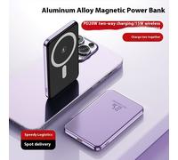 MagSafe Magnetic 15W Power Bank with 10000mAh Capacity and Alloy Shell Gun Gray