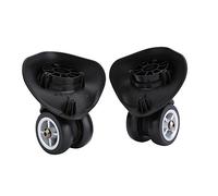 MAGT Bagages Roues Pivotantes, 2 Pcs PVC Roue De Valise Universel en Plastique Bagage Valise Roues De Remplacement Noir Réparation Accessoires Ensemble pour Valise Valise Trolley Case