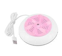 MAGT Mini Machine à Laver Portable à Ultrasons, Essoreuse à Linge Outil de Nettoyage pour Camping Dortoirs Appartements (Rose)