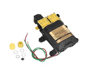 MAGT Pompe à Eau 12V Haute Pression, Pompe à Membrane à Double Tête Pulverisateur Électrique pour Irrigation Jardin, Lavage de Voiture Caravane