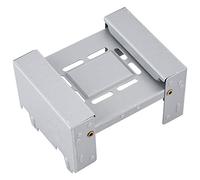 MAGT rechaud Alcool - Portable Pliable Mini-réchaud À Alcool Rectangulaire/Poêle À Bois Convient pour La Pêche en Plein Air Pique-Nique Randonnée Sauvage Poêle d'alpinisme (Argent)