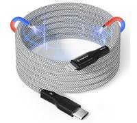 Magtame Bobine de câble magnétique USB C vers Lightning, 1,5 m MFI certifié C vers Lightning câble de charge rapide i -Phone pour i -Phone 14 13 12 11 pro Max xr XS x 8 plus se