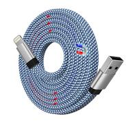 Magtame Câble Lightning magnétique spiralé de 1,5 m en nylon tressé haute vitesse, certifié MFi, compatible avec iPhone 14 13 12 11 Pro Max XS MAX XR XS X 8 SE plat