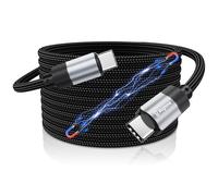 Magtame Câble USB C, 1.5M Câble magnétique USB C à USB C de 60W(3A) Câble de Charge Rapide de Type C Enroulé pour Samsung, pour Pad, pour Macbook, produit de brevet de conception originale, noir