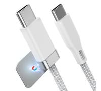 Magtame Câble USB C vers USB C de 3,3 FT/1 m avec support de câble magnétique, Staycable 60 W Charge rapide et données de type C, câble de chargeur Braid et Easy Snap on pour ordinateur portable