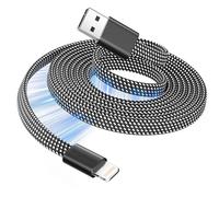 Magtame Magnetic Lightning Cable Coil 1m MFI certifié chargeur câble charge rapide plat rétractable i -Phone fil tressé pour voiture compatible avec i -Phone 14 13 12 11 pro Max xr XS X