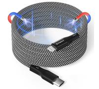 Magtame Magnetic USB C vers Lightning Cable Coil, 1.5M MFI certifié USB - C vers Lightning câble tressé, i -Phone câble de charge rapide pour i -Phone 14 13 12 11 pro Max xr XS x 8 plus se noir