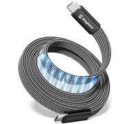 Magtame USB C Câbles, 240w plat magnétique USB C vers USB C Câbles, 1M 5a nylon tressé charge rapide c Câbles pour Phone 15/15 Pro / 15 pro Max pour Samsung MacBook, Original Design breveté produit