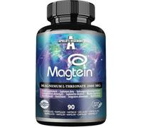 Magtein® Magnesium L-Threonate 144 mg par dose journalière - 90 gélules végétaliennes - 30 jours d'approvisionnement - pour le soutien de la fonction cognitive - par Apollo's Hegemony