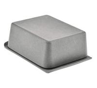 Magu Natur-Design Beurrier anthracite en polymère fabriqué à partir de matériaux naturels 14,9 x 9,9 x 5,6 cm