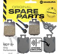 Magura Plaquettes de Frein Mdp 8+ Gris Performance Vibrations Amortisseur
